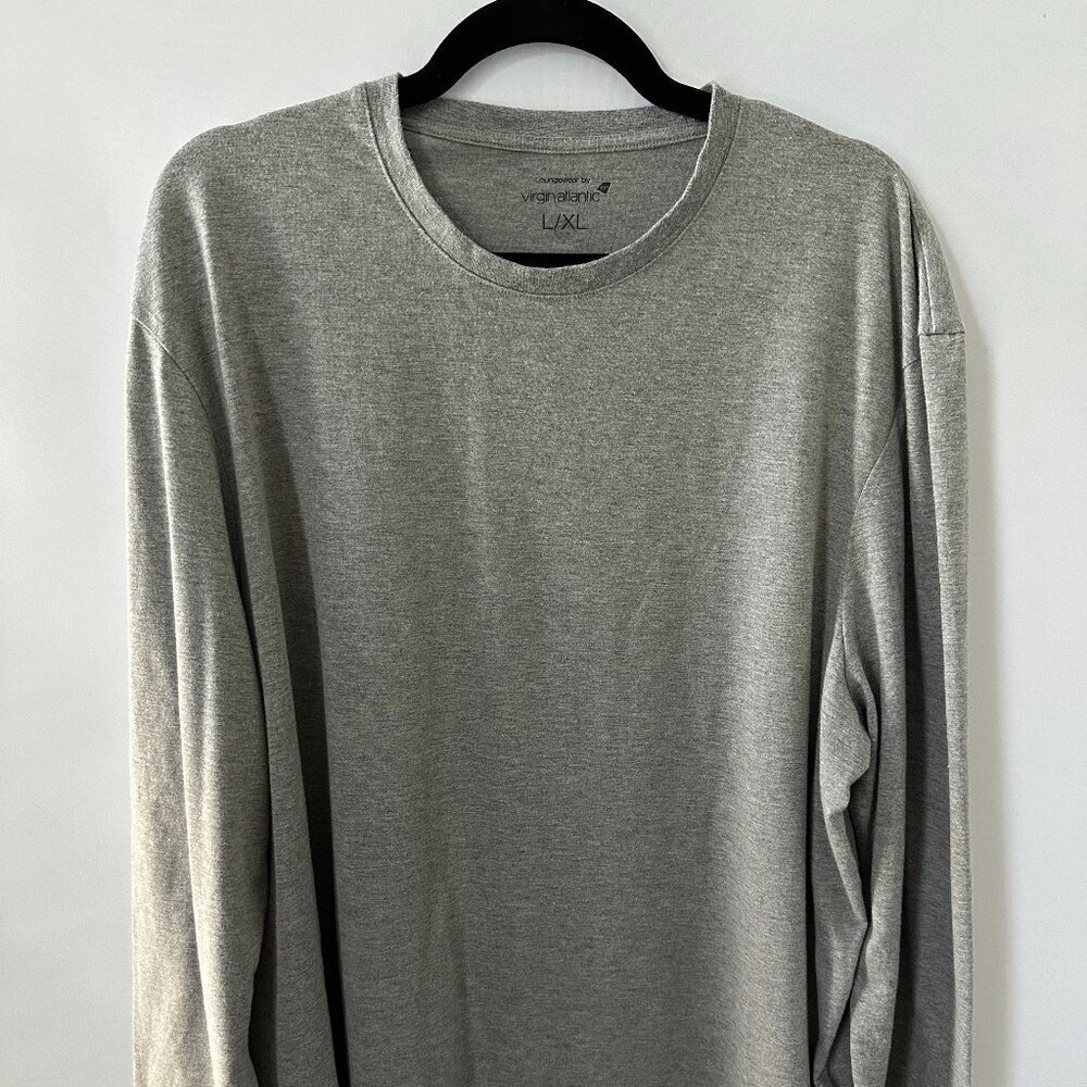 Grey L/XL Virgin Atlantic Long Sleeve Tee Shirt / Loungewear